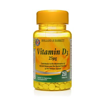 Holland & Barrett Witamina D3 25ug suplement diety 250 tabletek