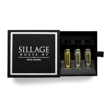 House of Sillage Men's Fragrance Hos No.001 zestaw woda perfumowana spray 1,8ml + Hos No.002 woda perfumowana spray 1,8ml + Hos No.003 woda perfumowana spray 1,8ml