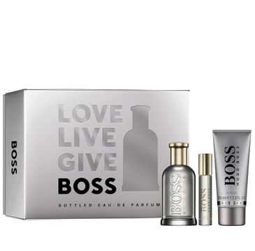 Hugo Boss Boss Bottled zestaw woda perfumowana spray (100 ml) + woda perfumowana spray (10 ml) + żel pod prysznic (100 ml)