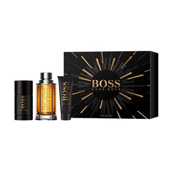 Hugo Boss Boss The Scent For Man zestaw woda toaletowa spray 100ml + dezodorant sztyft 75ml + żel pod prysznic 50ml