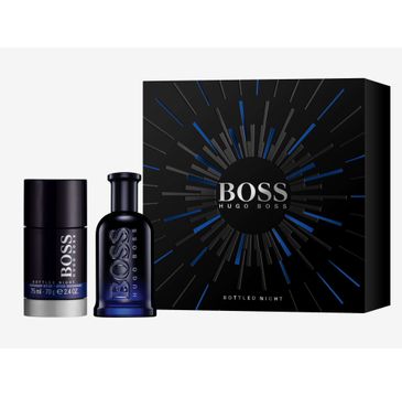 Hugo Boss Bottled Night zestaw woda toaletowa spray 50ml + dezodorant sztyft 75ml
