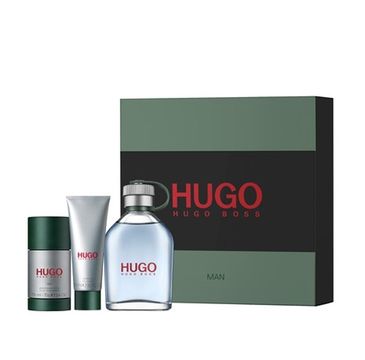 Hugo Boss Hugo Man zestaw woda toaletowa spray 125ml + dezodorant w sztyfcie 75ml + żel pod prysznic 50ml