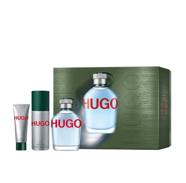 Hugo Boss Hugo Man zestaw woda toaletowa spray 125ml + dezodorant spray 150ml + Å¼el pod prysznic 50ml