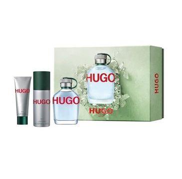 Hugo Boss Hugo Man zestaw woda toaletowa spray (125 ml) + dezodorant spray (150 ml) + żel pod prysznic (50 ml)