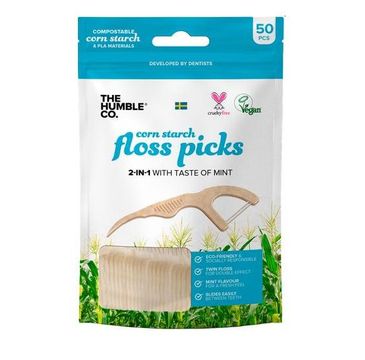 Humble Natural Dental Floss Picks nicio-wykałaczki (50 szt)