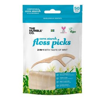 Humble Natural Dental Floss Picks nicio-wykałaczki (50 szt)