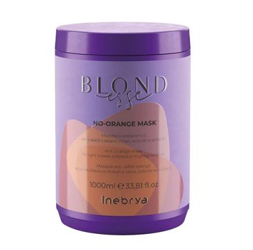 Inebrya Blondesse No-Orange Mask maska do włosów jasnobrązowych farbowanych i rozjaśnianych (1000 ml)