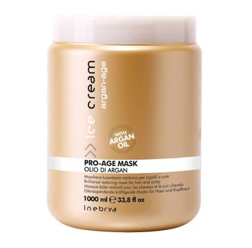 Inebrya Ice Cream Argan Age Pro Mask maska do włosów z olejkiem arganowym (1000 ml)