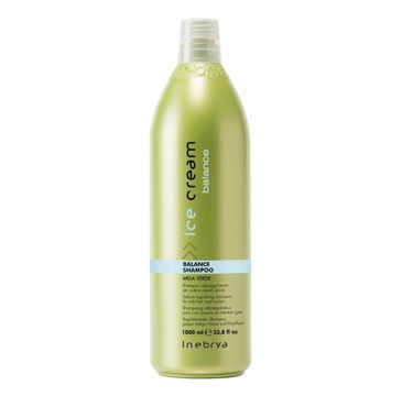 Inebrya Ice Cream Balance Shampoo szampon regulujący sebum do włosów przetłuszczających się (1000 ml)