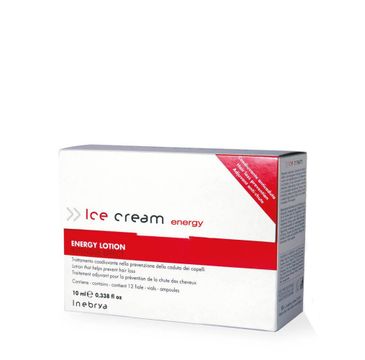 Inebrya Ice Cream Energy Lotion Intensive Effect kuracja przeciw wypadaniu włosów w ampułkach (12x10 ml)