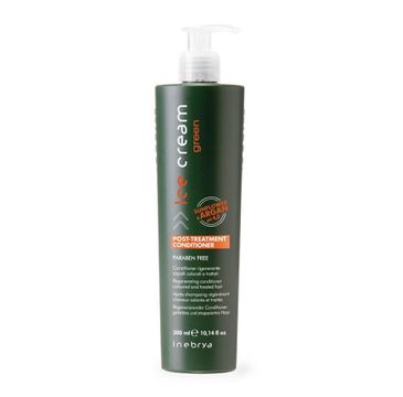 Inebrya Ice Cream Green Post-Treatment Conditioner odżywka do włosów osłabionych i zniszczonych zabiegami (300 ml)