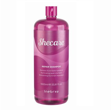 Inebrya Shecare Repair Shampoo rozświetlająco-naprawczy szampon do włosów zniszczonych zabiegami chemicznymi (1000 ml)