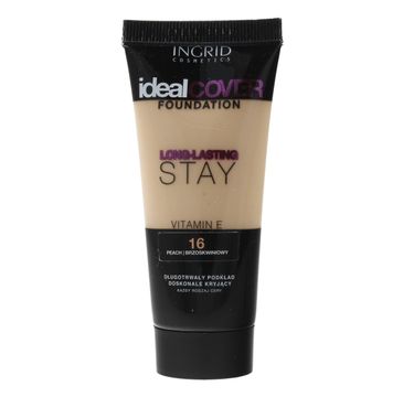Ingrid Ideal Cover Long-Lasting Stay podkład nr 16 Peach (30 ml)