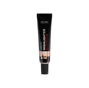 Ingrid Liquid Highlighter rozświetlacz do twarzy w płynie Beige (20 ml)