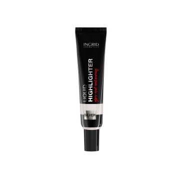 Ingrid Liquid Highlighter rozświetlacz do twarzy w płynie Silver (20 ml)