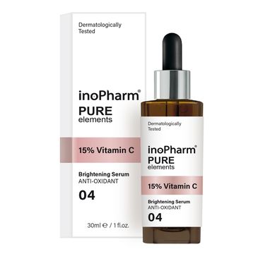InoPharm Pure Elements 15% Vitamin C Brightening Serum serum do twarzy z 15% witaminą C 30ml