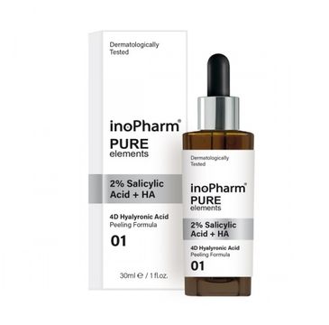 InoPharm Pure Elements 2% Salicylic Acid + HA Peeling peeling do twarzy z 2% kwasem salicylowym i hialuronowym 30ml
