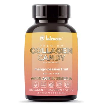 Intenson Collagen Candy suplement diety o smaku mango-marakuja 60 tabletek do ssania