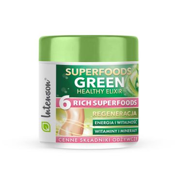 Intenson – Superfoods Green Healthy Elixir koktajl pobudzający suplement diety (150 g)