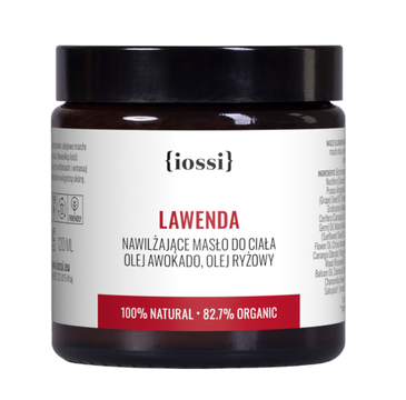 Iossi Lawenda nawilżające masło do ciała z awokado i olejem ryżowym (120 ml)