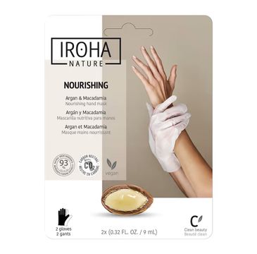 Iroha nature Nourishing Hand Mask odżywcza maska do rąk w formie rękawic (2 x 9 ml)