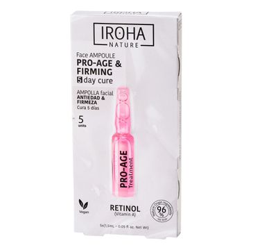 Iroha nature Retinol Pro-Age Face Ampoule przeciwstarzeniowo-ujędrniające ampułki do twarzy z retinolem (5 x 1.5 ml)
