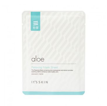 It's Skin Aloe Relaxing Mask Sheet (relaksująca maska do twarzy w płachcie z aloesem 17 g)