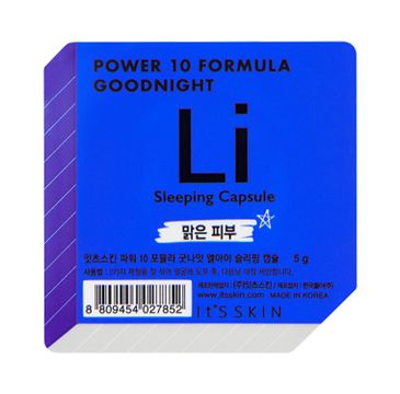 It's Skin Power 10 Formula Good Night Sleeping Capsule LI - dwufazowa maseczka całonocna w kapsułce 5 g