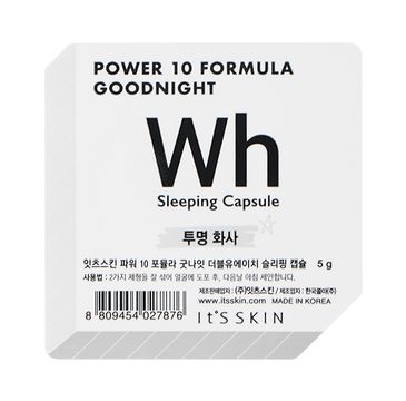 It's Skin Power 10 Formula Good Night Sleeping Capsule WH - dwufazowa maseczka całonocna w kapsułce 5 g