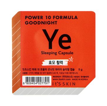 It's Skin Power 10 Formula Good Night Sleeping Capsule YE - dwufazowa maseczka całonocna w kapsułce 5 g