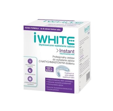 iWhite Instant Teeth Whitening profesjonalny zestaw nakładek do wybielania zębów z żelem 10szt