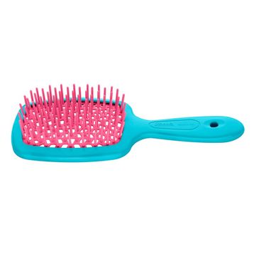 Janeke Small Superbrush mała szczotka do rozczesywania włosów Różowo-Niebieska