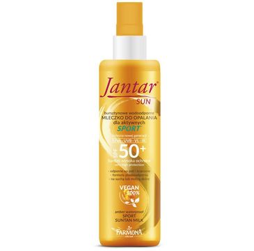 Jantar – Sun Bursztynowe wodoodporne mleczko do opalania Sport SPF 50+ (200 ml)