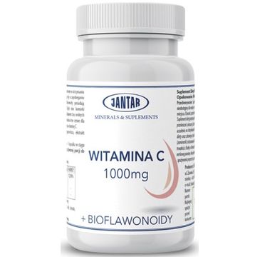 Jantar Witamina C 1000mg + Bioflawonoidy suplement diety 90 kapsułek