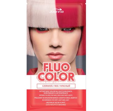 Joanna Fluo Color szampon koloryzujący w saszetce Czerwień 35 g