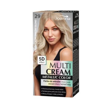 Joanna Multi Cream Metallic Color Farba do włosów nr 29 Bardzo Jasny Śnieżny Blond
