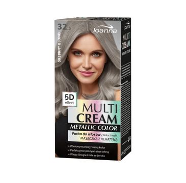 Joanna Multi Cream Metallic Color Farba do włosów nr 32.5 Srebrny Blond 1op.