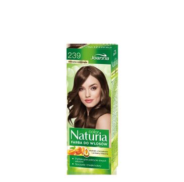 Joanna Naturia Color farba do każdego typu włosów nr 239 mleczna czekolada 150 g