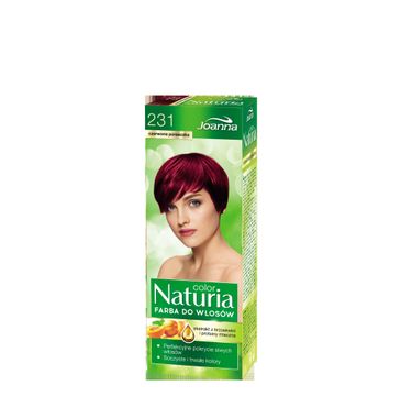 Joanna Naturia Color farba do każdego typy włosów nr 231 czerwona porzeczka 150 g