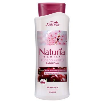 Joanna Naturia Family relaksujący płyn do kąpieli Kwiat Wiśni (750 ml)