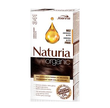 Joanna Naturia Organic farba do każdego typu makijażu nr 341 czekoladowy 120 ml