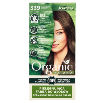 Joanna Naturia Organic pielęgnująca farba do włosów 339 Kakaowy