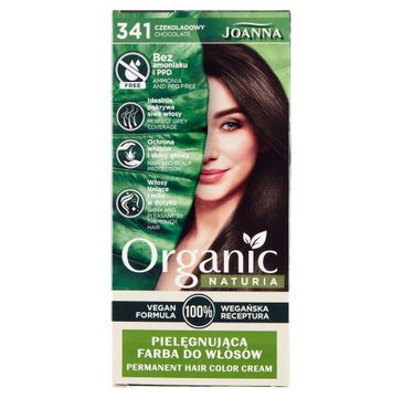 Joanna Naturia Organic pielęgnująca farba do włosów 341 Czekoladowy