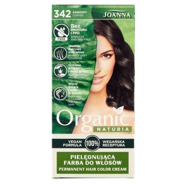 Joanna Naturia Organic pielęgnująca farba do włosów 342 Kawowy