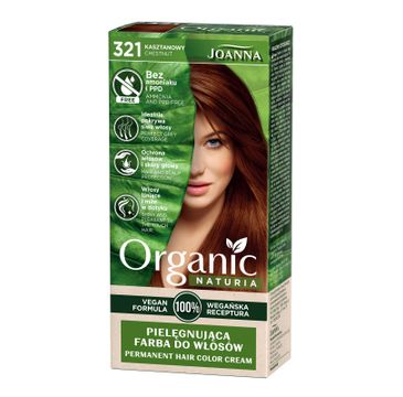 Joanna Naturia Organic Vegan Farba nr 321 Kasztanowy (1 op.)