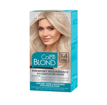 Joanna Ultra Color Color Blond kremowy rozjaśniacz do całych włosów do 4 tonów