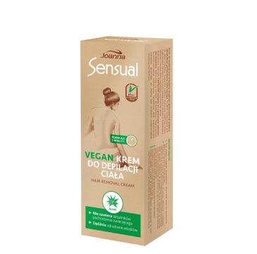 Joanna Sensual Vegan krem do depilacji ciała Aloes (100 g)