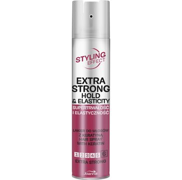 Joanna – Styling Effect Lakier do włosów supertrwałość i elastyczność extra strong (250 ml)