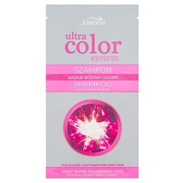 Joanna Ultra Color System szampon nadający różowy odcień do włosów blond i rozjaśnianych 20ml