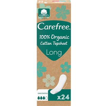 Carefree Organic Cotton Long wkładki higieniczne 24szt